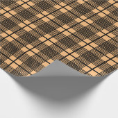 Zwart papier met dunne glen patroonpatronen (Hoek)