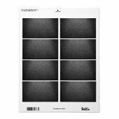 Zwart papier textuur voor achtergrond etiket (Full Sheet)