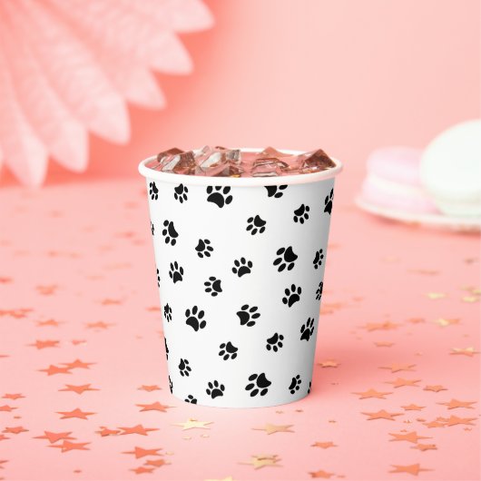 Zwart papier voor afdrukpagina papieren bekers (Insitu)