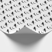 Zwart papier voor het ompakken van cadeautjes en r (Hoek)