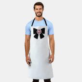 zwart parellint schort (Gedragen)