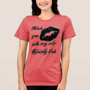 Zwart Past Bij Elke Kleur - Vooral Zwarte Goth Tri-Blend Shirt
