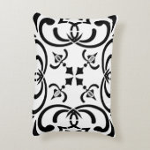 Zwart patroon accent kussen (Achterkant (Verticaal))