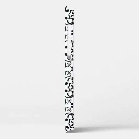 Zwart patroon Case-Mate iPhone case (Achterkant / Links)