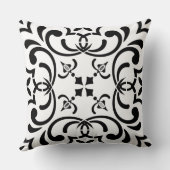 Zwart patroon kussen (Achterkant)