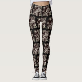 Zwart patroon leggings