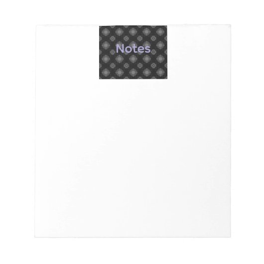 Zwart patroon notitieblok (Voorkant)