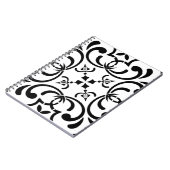 Zwart patroon notitieboek (Linkerzijde)