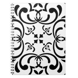 Zwart patroon notitieboek