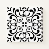 Zwart patroon notitieboek (Achterkant)