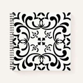 Zwart patroon notitieboek