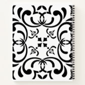 Zwart patroon notitieboek (Achterkant)