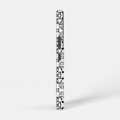 Zwart patroon samsung galaxy hoesje (Rechterkant)