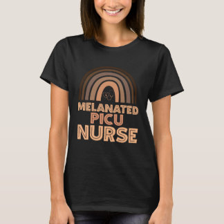 Zwart Peds Intensive Care Unit Verpleegkundige Wee T-shirt