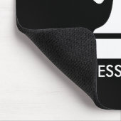 Zwart pendelmuisblok voor schaakspeler muismat (Hoek)