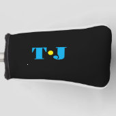 Zwart persoonlijk golfheadcover (Voorkant)