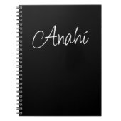 Zwart persoonlijk notitieboek (Voorkant)