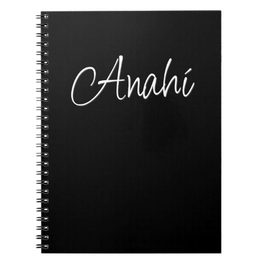 Zwart persoonlijk notitieboek (Voorkant)