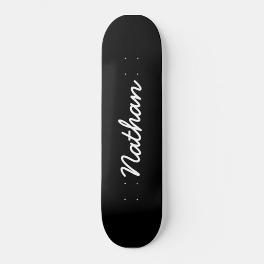 Zwart  persoonlijk skateboard (Voorkant)