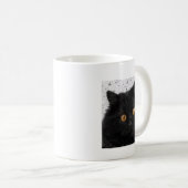 Zwart Perzisch Gezicht Koffiemok (Voorkant rechts)