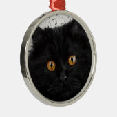 Zwart Perzisch gezicht Metalen Ornament (Rechts)