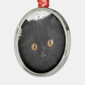 Zwart Perzisch gezicht Metalen Ornament (Links)