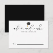 Zwart Pet advies en wensen voor Afstuderen Informatiekaartje (Voorkant / Achterkant)