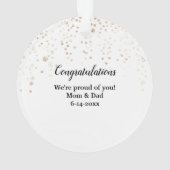 Zwart Pet en Ornament van Laurel Afstuderen (achterkant)