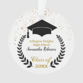 Zwart Pet en Ornament van Laurel Afstuderen (voorkant)