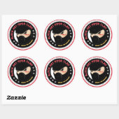 Zwart Pet Ninja Sticker (Vel)