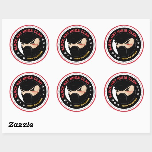 Zwart Pet Ninja Sticker (Vel)
