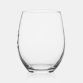 Zwart Pet snor Gentleman Groomsmen Wijnglas Zonder Voet (Links)