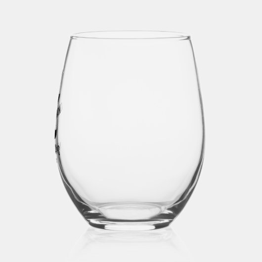 Zwart Pet snor Gentleman  Groomsmen Wijnglas Zonder Voet (Links)