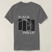 Zwart Phillip Distress Version Kussen T-shirt (Design voorkant)