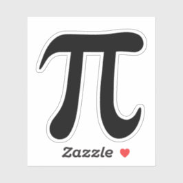 Zwart pi symbool stickers