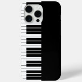 Zwart pianotoetsenbord Case-Mate iPhone case (Achterkant)