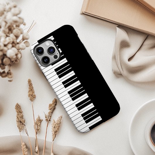 Zwart pianotoetsenbord Case-Mate iPhone case