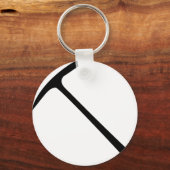 zwart pickax-pictogram sleutelhanger (Voorkant)