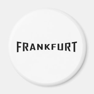 zwart pictogram Frankfurt Magneet