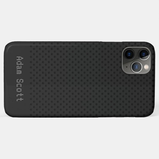 Zwart Pingat Carbon Fiber Graphite Polymer Case-Mate iPhone Case (Achterkant (horizontaal))