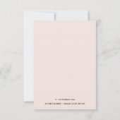 ZWART PINK BURGUNDY PROTEA FLORAL WATERVERF NOTITIEKAARTJE (Achterkant)