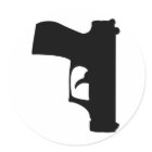 Zwart pistool naar beneden