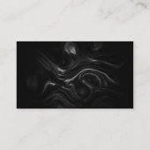 Zwart Plasma Energie Abstracte Kunst Visitekaartje (Achterkant)