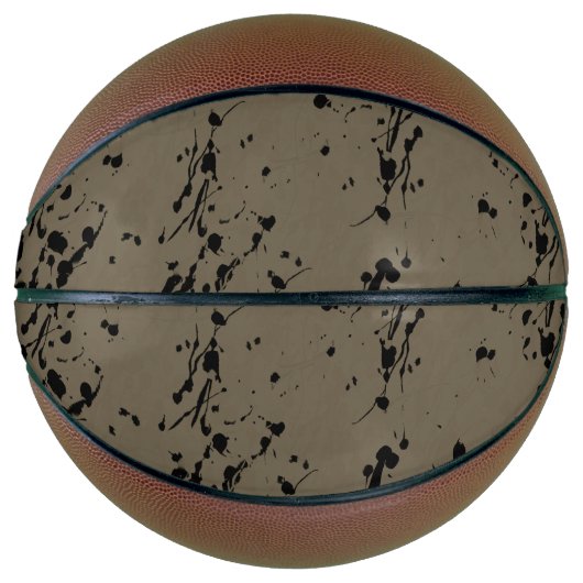 Zwart plastic en druppel basketbal (Voorkant)