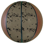 Zwart plastic en druppel basketbal (Verticaal)