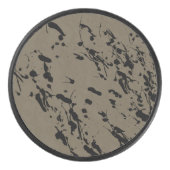 Zwart plastic en druppel hockey puck (Voorkant)