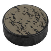 Zwart plastic en druppel hockey puck (3/4)