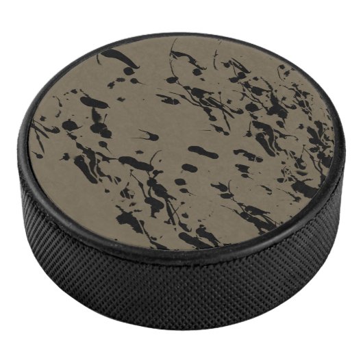 Zwart plastic en druppel hockey puck (3/4)