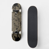 Zwart plastic en druppel persoonlijk skateboard (Voorkant)