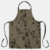 Zwart plastic en druppel schort (Voorkant)